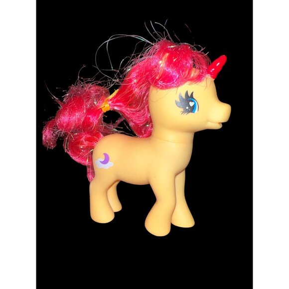 Lot of 2 Gi-Go Wonder Ponies Orange With Moon &‎ Blue With Bee Marked 03-16-81 - Picture 1 of 15